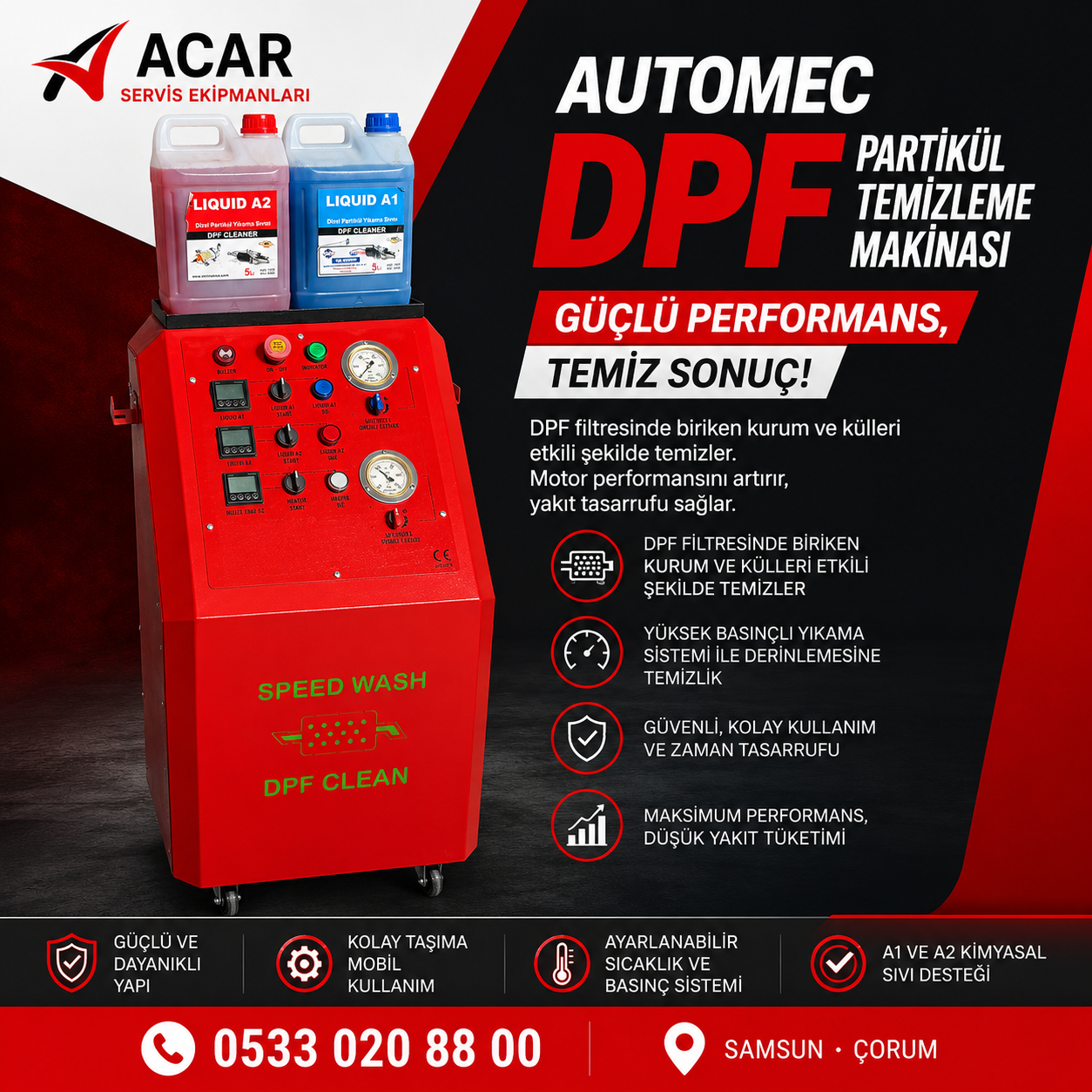 AUTOMEC DPF TEMİZLEME MAKİNASI