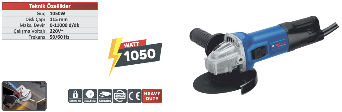 CMC 1050 WATT ELEKTRİKLİ SPİRAL KESİCİ