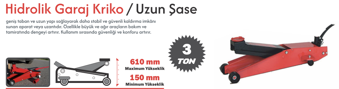 CMC UZUN ŞASE 3 TON KRİKO