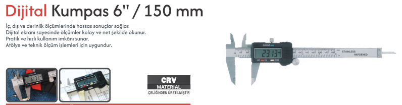 CMC DİJİTAL KUMPAS 150mm